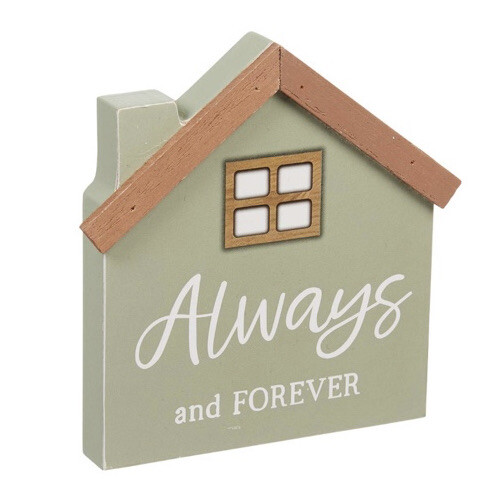 Always and Forever Sign Table Tier Tray Decor MDF Wood NEW gallery