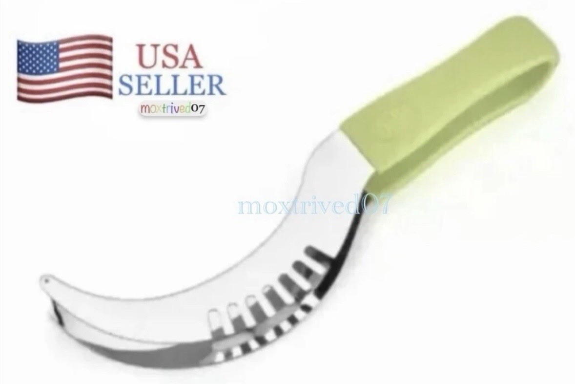 Watermelon Slicer Cutter Knife Server Corer Scoop Stainless Steel Kitchen Tool gallery