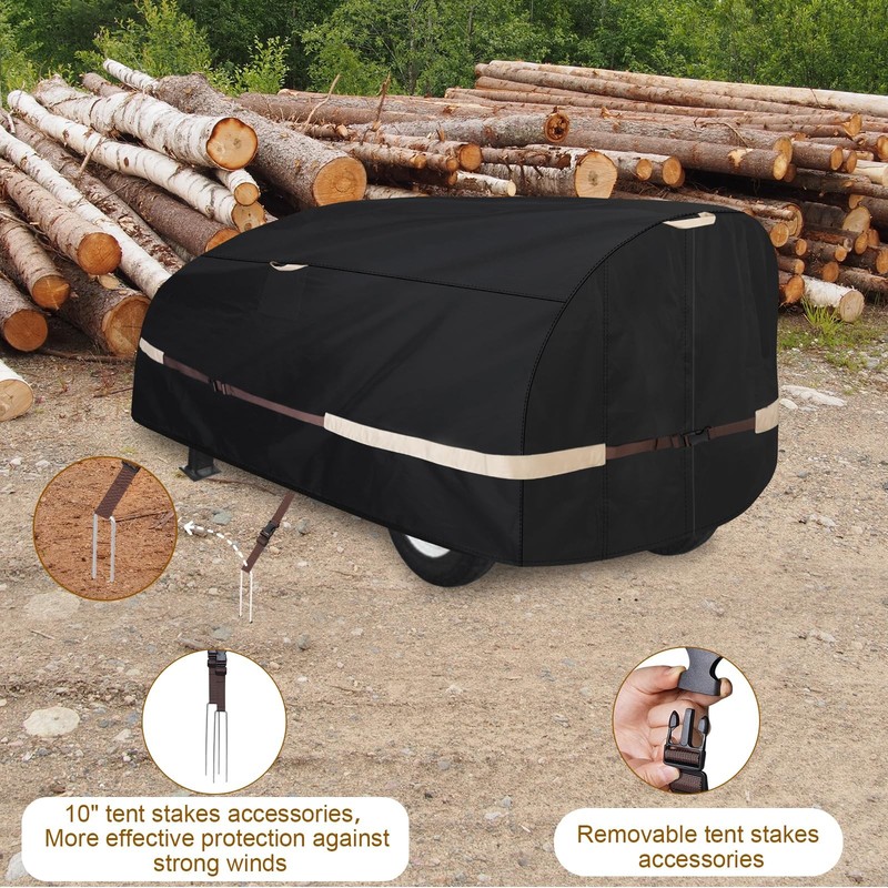 Log Splitter Cover Waterproof Windproof 94x49x41in for 15-45Ton Wood Splitter gallery