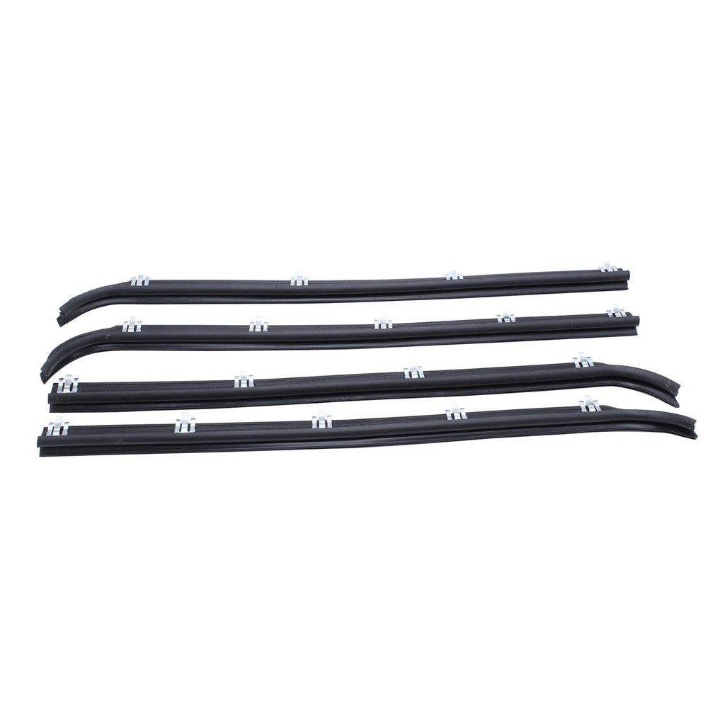 4 pcs/Set Inner & Outer Window Sweep Felts Seals Black Weatherstrip Kit E7TZ1...