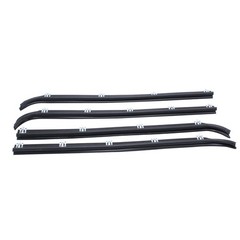 4 pcs/Set Inner & Outer Window Sweep Felts Seals Black Weatherstrip Kit E7TZ1…