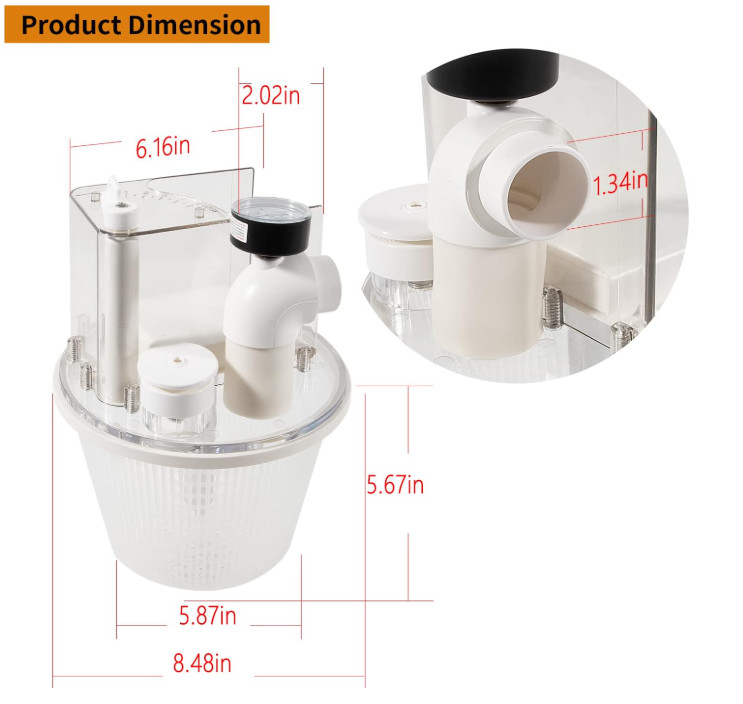 Part for R211100 Vac-Mate Pool Cleaner Dispenser Box Vacuum Skimmer Attachment gallery