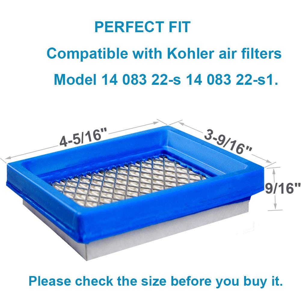 2 Pack Lawn Mower Air Filter For Kohler XT650 XT675 Engine Metal gallery