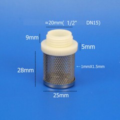 Male Thread Pipeline Filter Inline Water Pump Mesh Strainer Garden Pump Filter