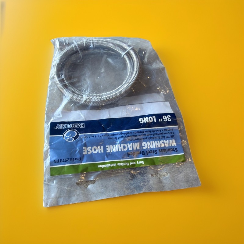 🔥 Everflow 36” Washing Machine Hose Stainless Steel Braided 3/4” ~ 3 Unit🔥 gallery