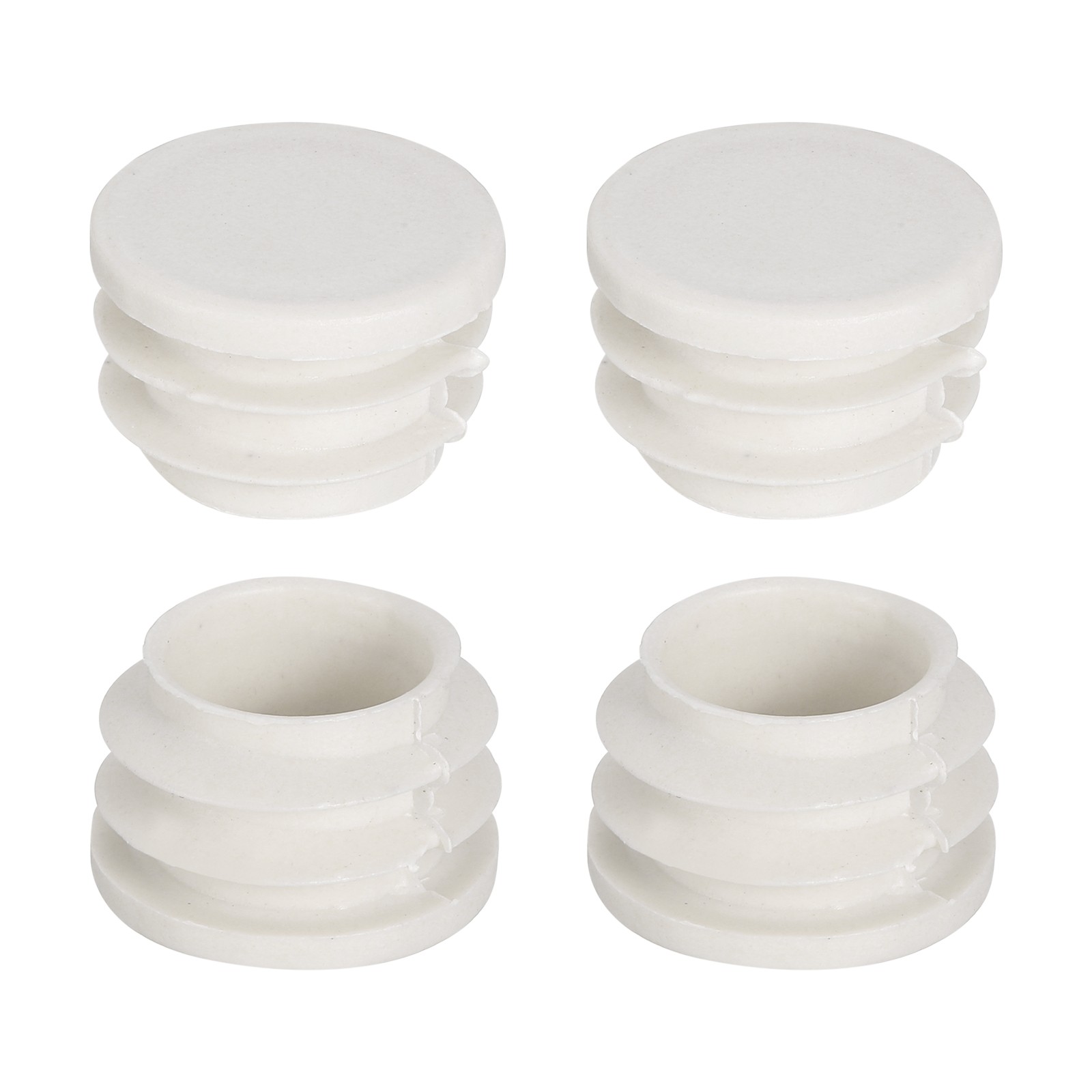 1"(25mm) Round Plastic Plug, 4 Pcs White End Cap Plastic Plug Cap Insert gallery