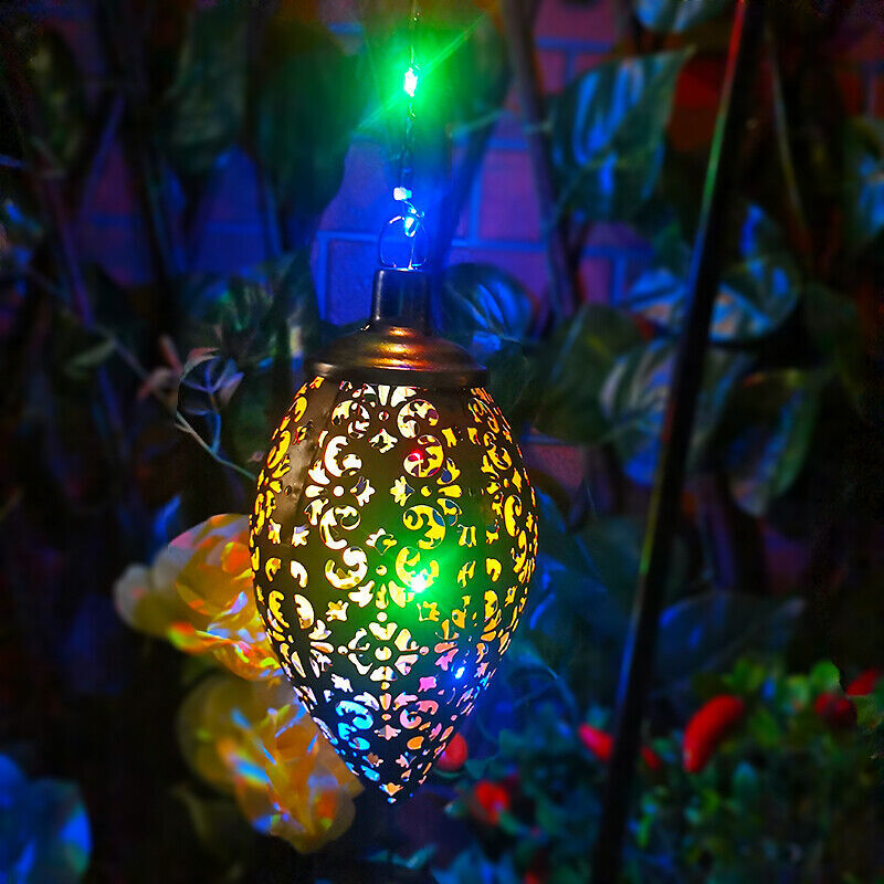 Hanging Solar Lantern LED Waterproof Lights for Garden Patio Landscape Lamp gallery