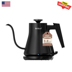 Sleek 1000W Gooseneck Electric Kettle – 0.8L Leak-Proof Design for Tea & Coffee