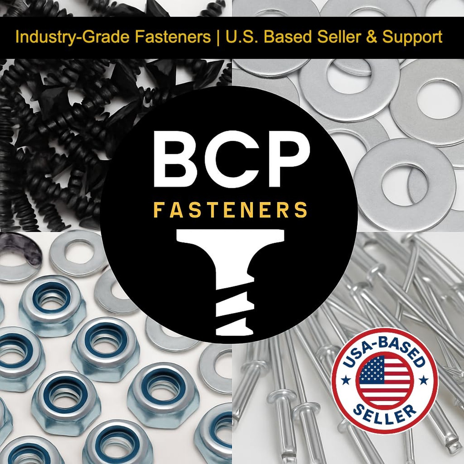 BCP Fasteners 100 Pack 1/4" Zinc Plated USS Flat Washers (BCP295) 3/4 inches gallery