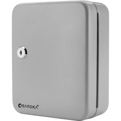 Barska Key Lock Box Safe 20 Position Steel Wall Mount Cabinet Gray Hooks