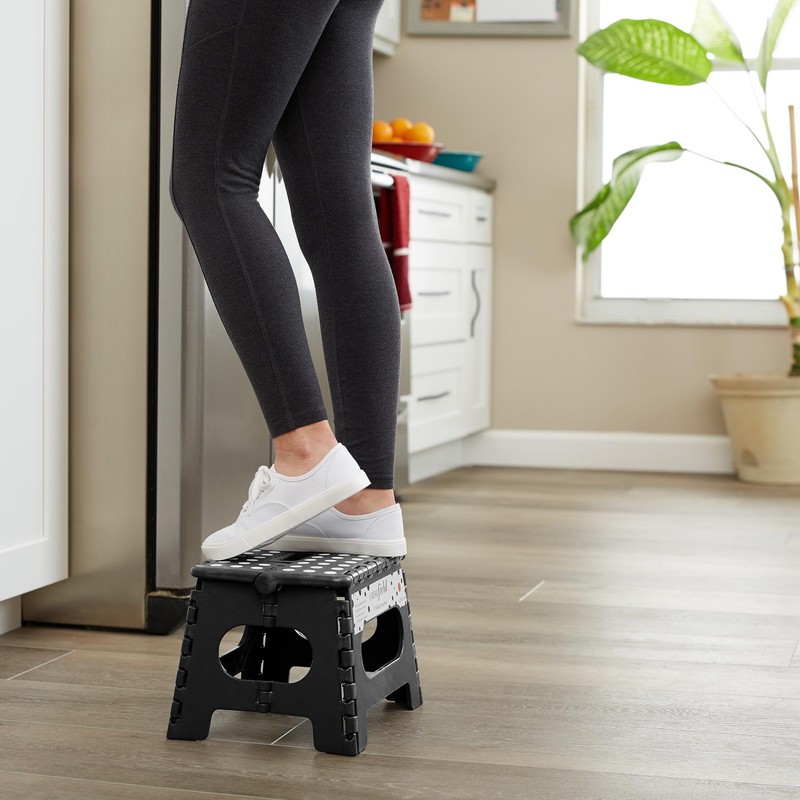 Casafield 9 Folding Step Stool - Small Plastic Foot Stool gallery