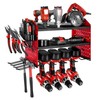VEVOR Power Tool Organizer Wall Mount 3-Layer Drill Storage Rack 4 Drill Holders gallery