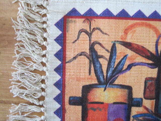 DIGATALLY PRINTED Poly/cotton Native Kachina Heads Sheri Burns Placemats - 2 gallery