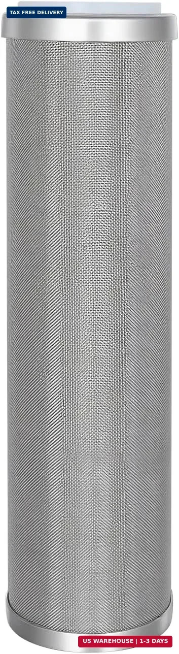 Stainless Steel Cleanable Wire Mesh Filter Cartridge 10"Length,2.5"OD(50 Micron) gallery
