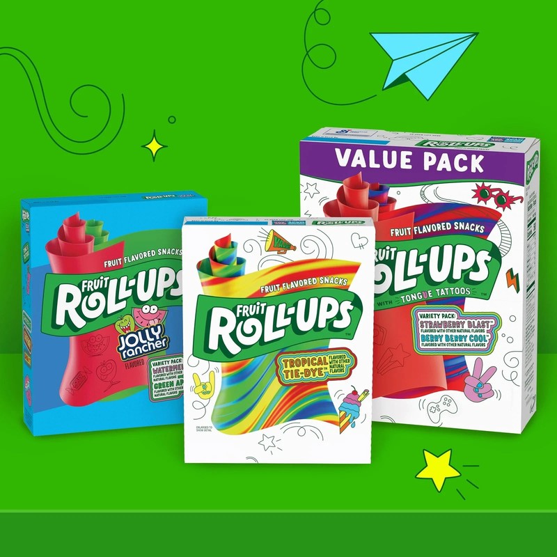 Fruit Roll-Ups Fruit Flavored Snacks, Variety Pack, 15 oz, 30 ct gallery