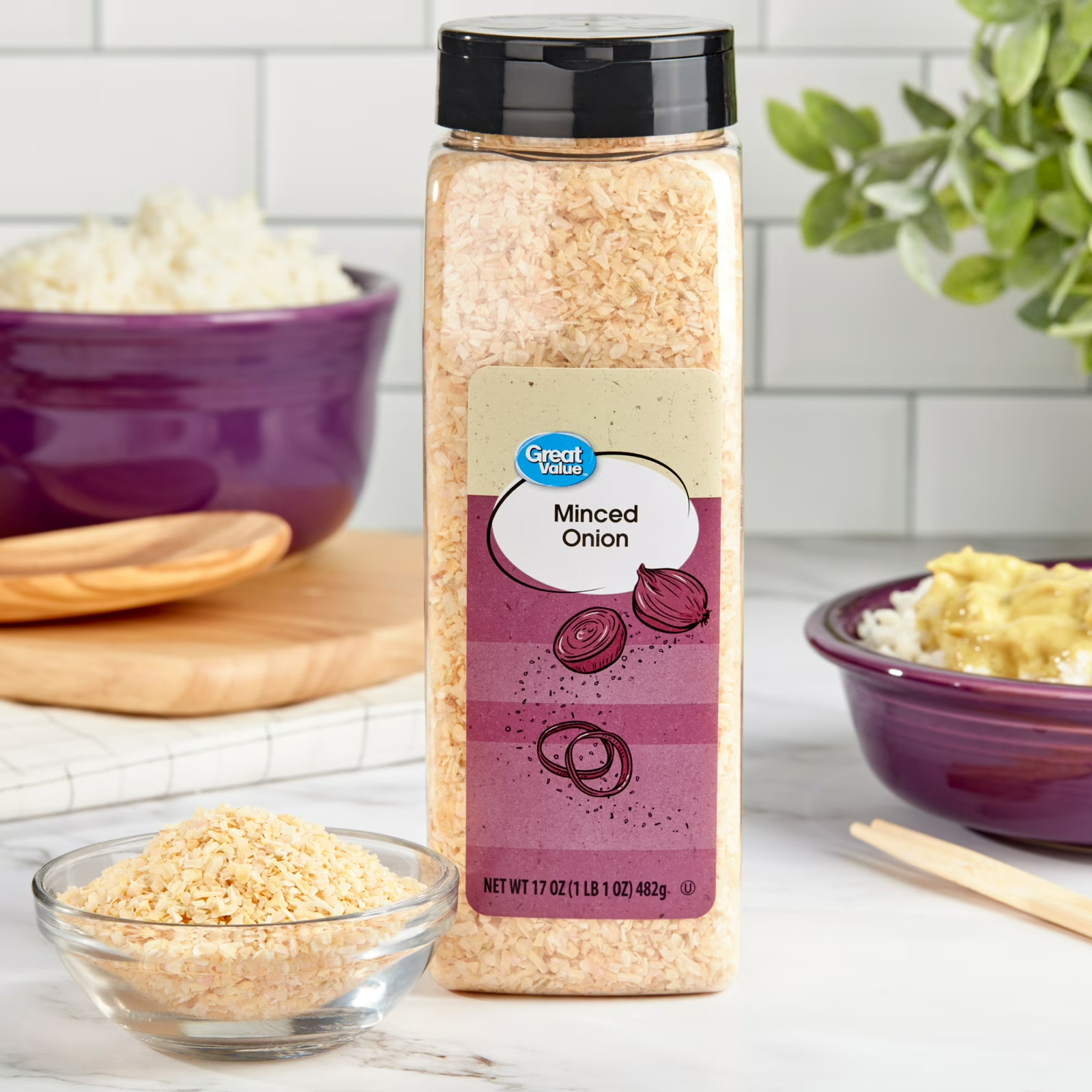 Great Value Minced Onion, 17 oz gallery