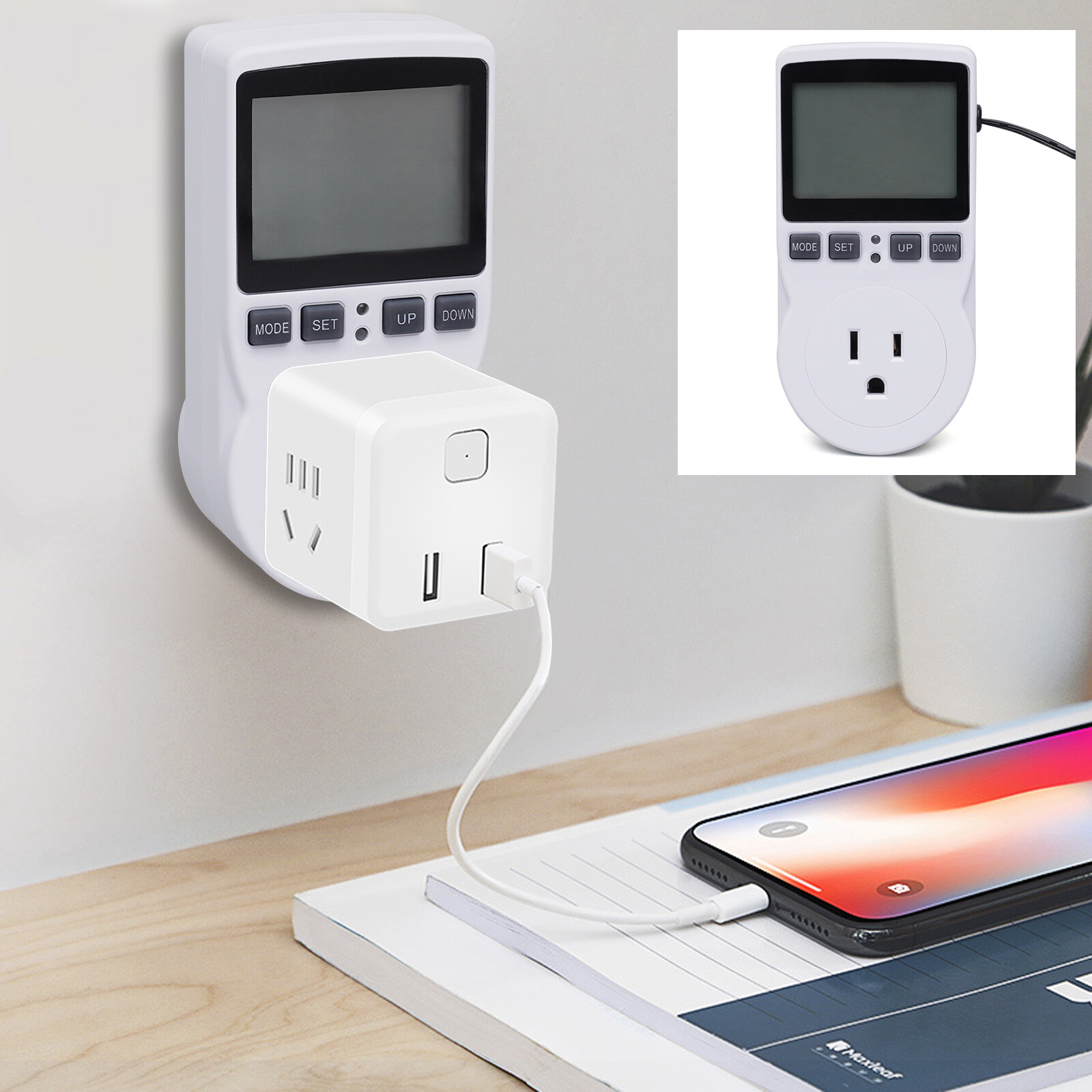 Digital Temperature Controller thermostat temp control Outlet Heater AC100-250V gallery