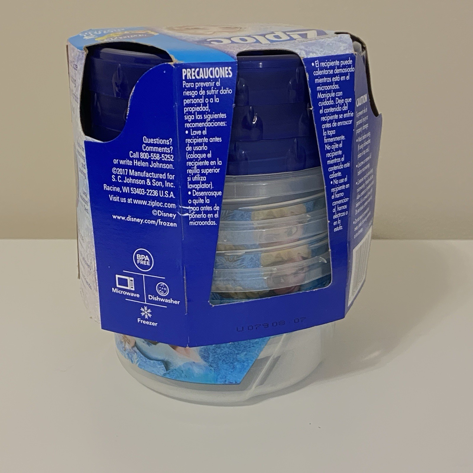 Ziploc Twist n Loc Small Round Plastic Containers Frozen Disney Elsa Pack of 3 gallery