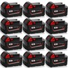 1/10Pack For Milwaukee for M18 Lithium 8 Ah Extended Capacity Battery 48-11-1860 gallery