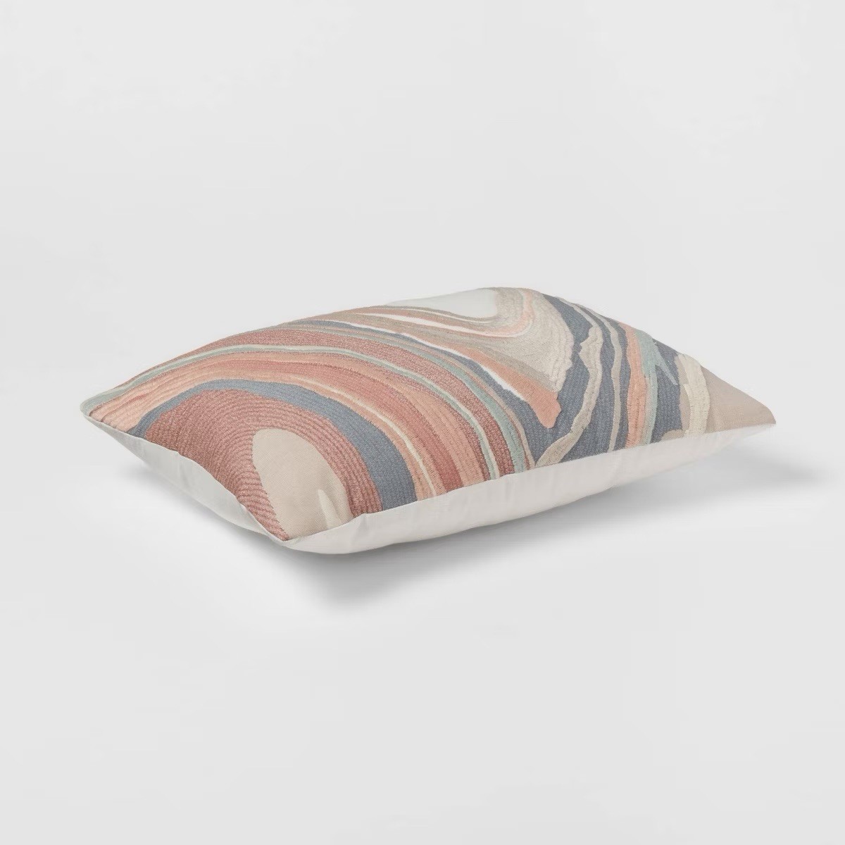 Threshold Luxe Woven Marble Decorative Pillow 14x20 Light Teal Green Terracotta gallery