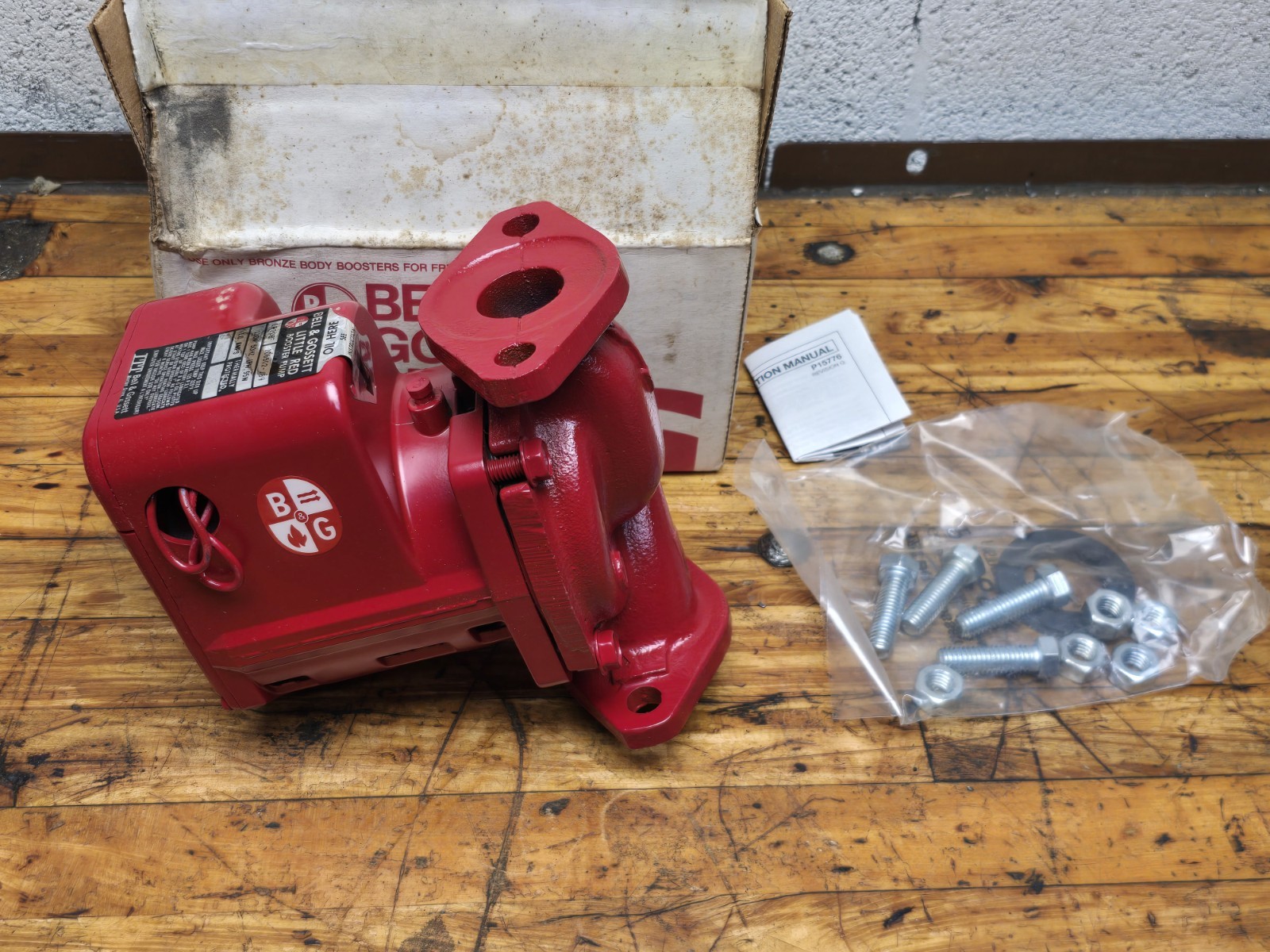 Bell & Gossett LR20BF Little Red Booster Pump 1.0amps 110V 50hz NEW gallery