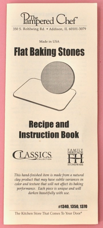 Pampered Chef 12 x 15 Rectangular Baking Stone Sheet Pan Stoneware Vintage 1350 gallery
