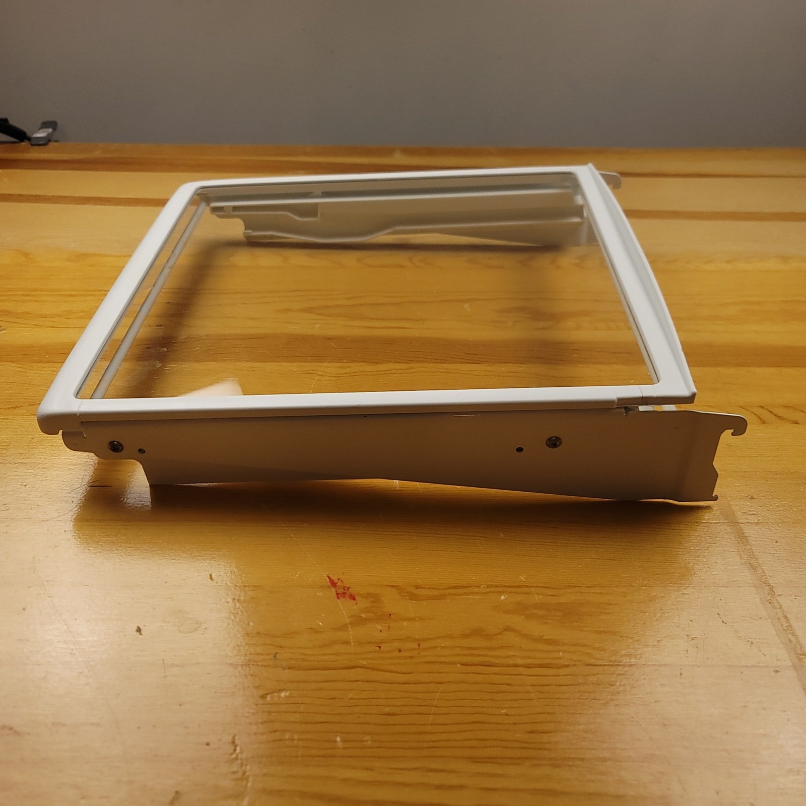 Whirlpool Refrigerator Crisper Drawer Assembly Clear White Frame for GZ25FSRXYY0 gallery