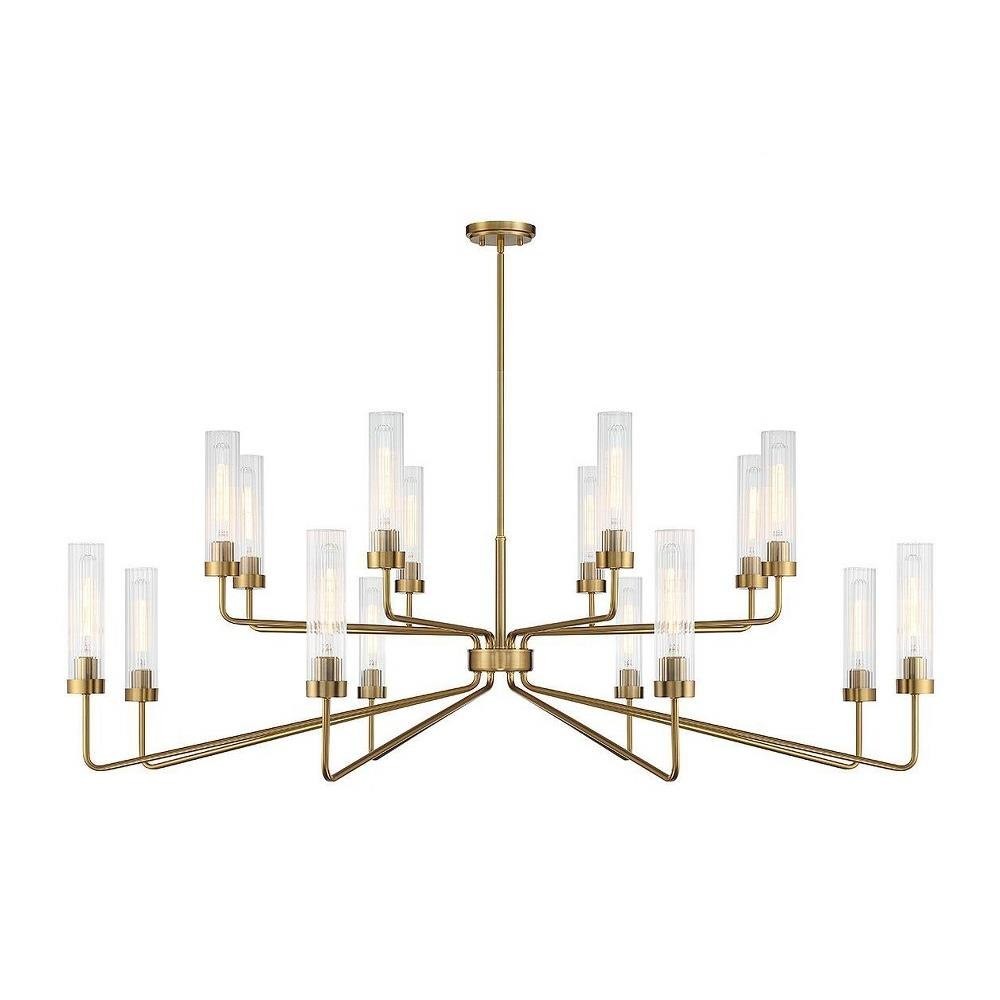 16 Light Chandelier In Contemporary Style-23 Inches Tall and 61 Inches Wide-Warm gallery
