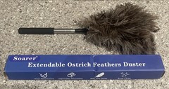 Extendable Ostrich Feather Duster 12-40 Inches Long Handle Reusable New in Box!
