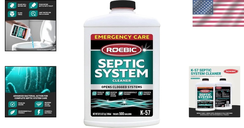 32 Oz Unscented Septic Cleaner - Safe & Fast Action for 500 Gallon Systems gallery