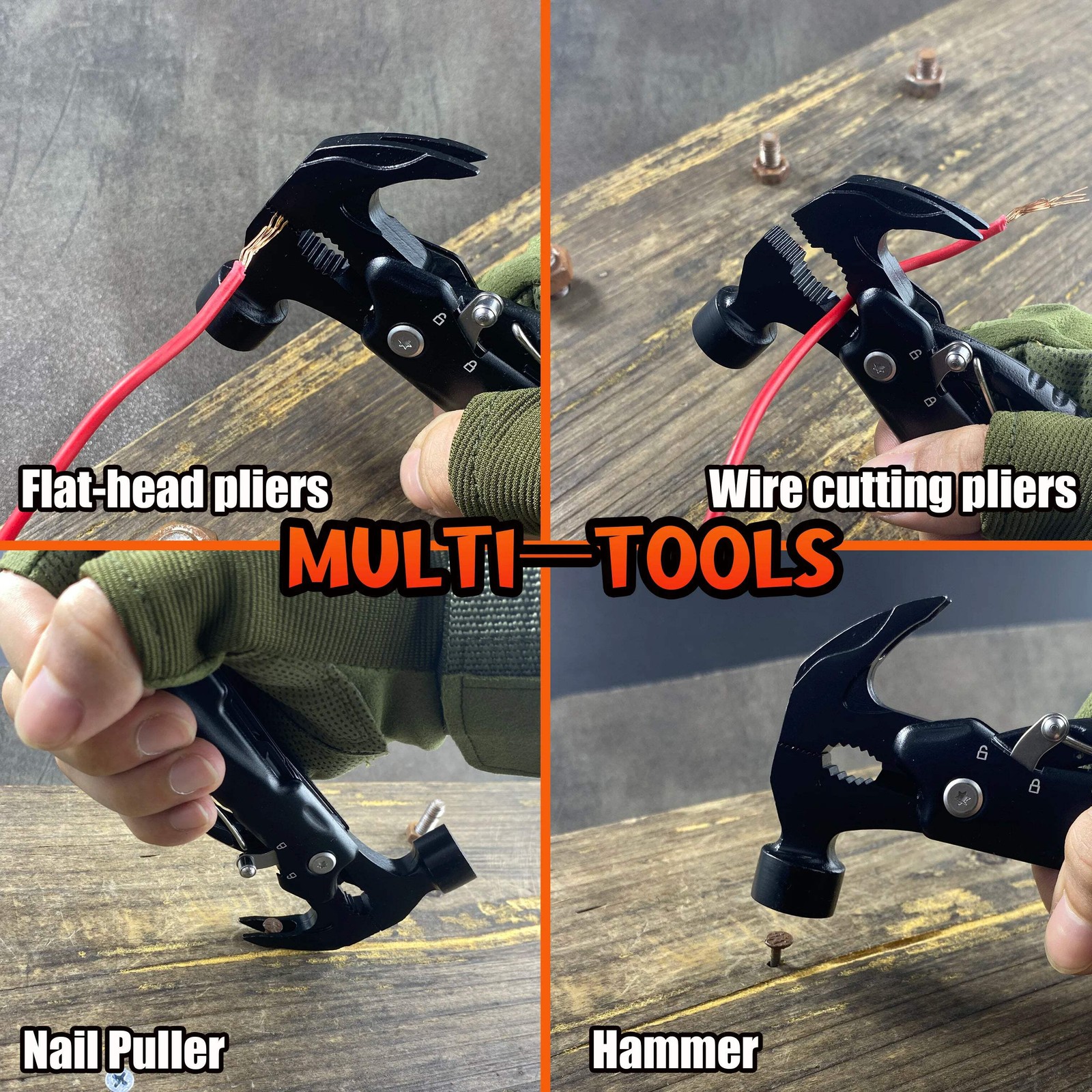 Multi-functional claw hammer, multi-purpose mini hammer, outdoor camping and mou gallery