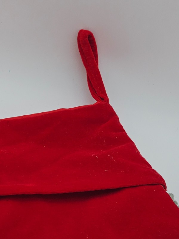 Christmas Stocking Punch Needle Tufted Embroidered Santa Snowman Velvet gallery