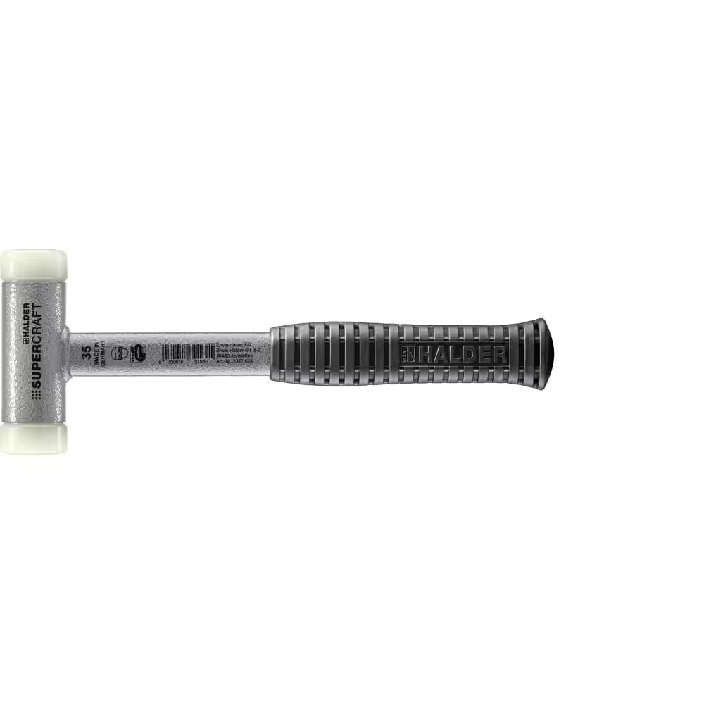 Supercraft 35 Dead Blow 1.52 Lbs. Nylon Hammer with 11.81 Metal Handle Rubber Gr gallery