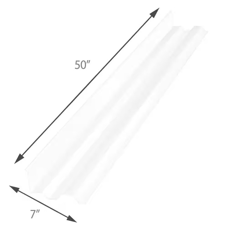 4 Ft. Polycarbonate Side Ridge Flashing in Clear gallery