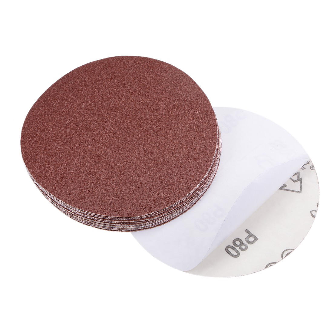 5-Inch PSA Sanding Disc Aluminum Oxide Adhesive Back Sandpaper 80 Grit 15Pcs gallery