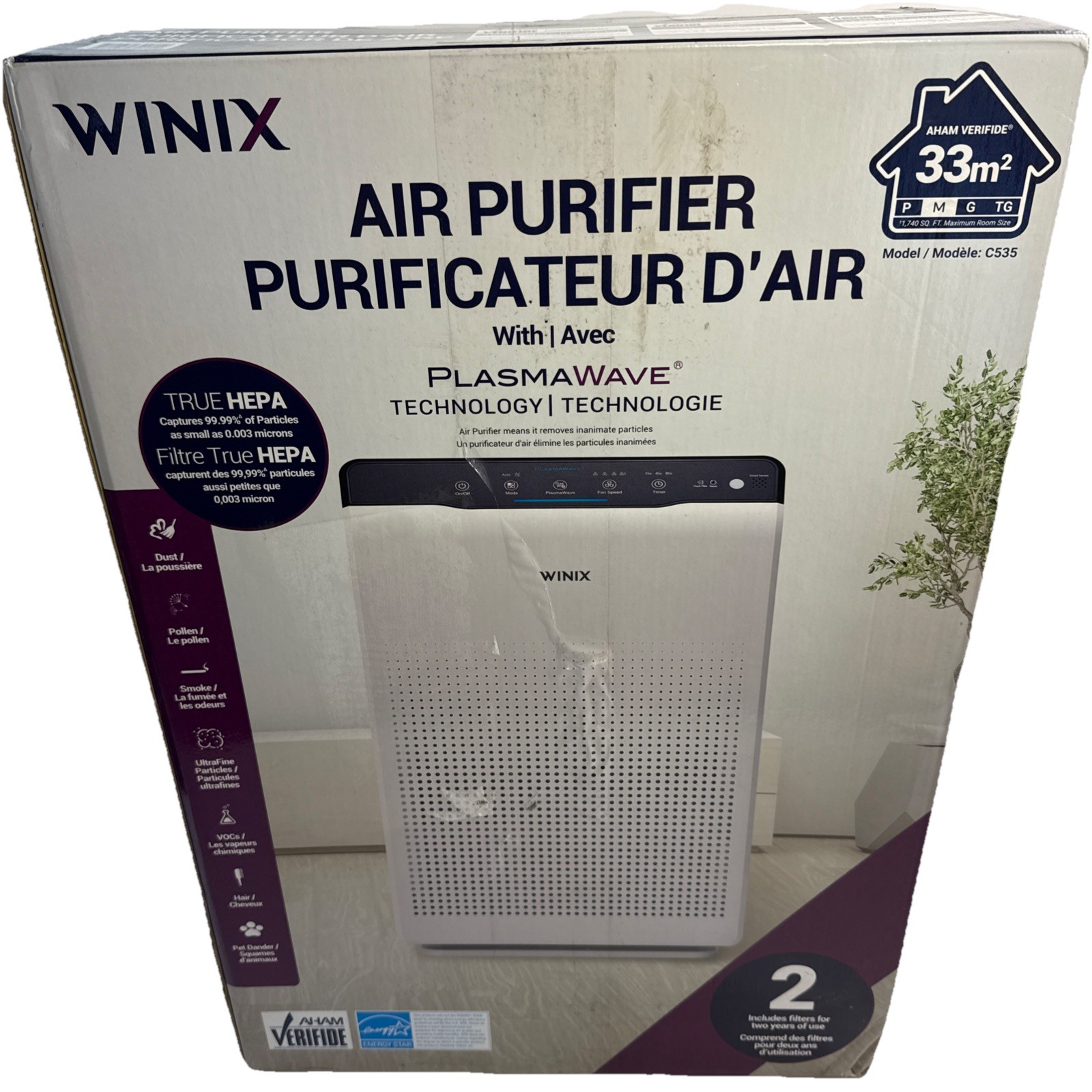Winix C535 Air Purifier - White gallery