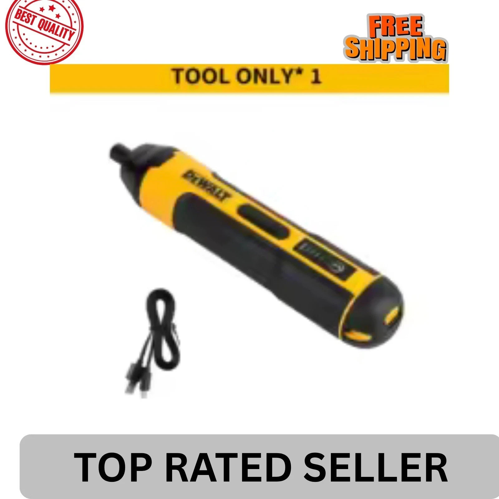 New DEWALT Cordless Electric Screwdriver 1300mAh USB Rechargeable Free Shipping gallery