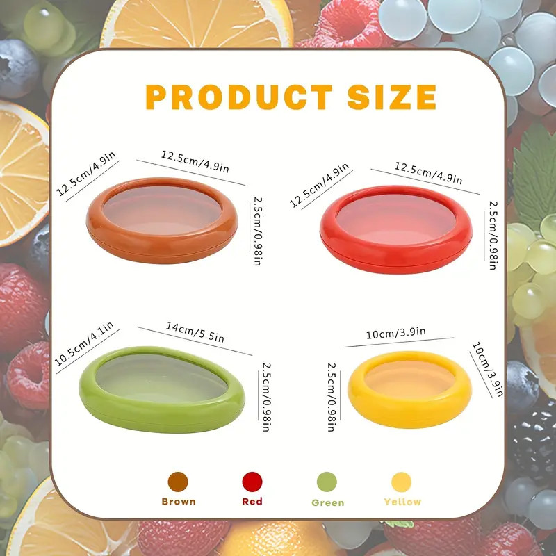 4 Pcs Vegetable And Fruit Food Fresh Keeping Box Avocado Keeper Onion Storager gallery
