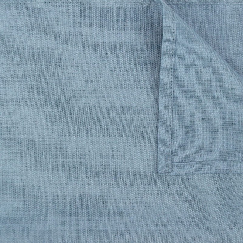 12 PCS Polyester Linen Blend Thin Dinner Cloth Napkins 40x40 cm Airy Blue gallery