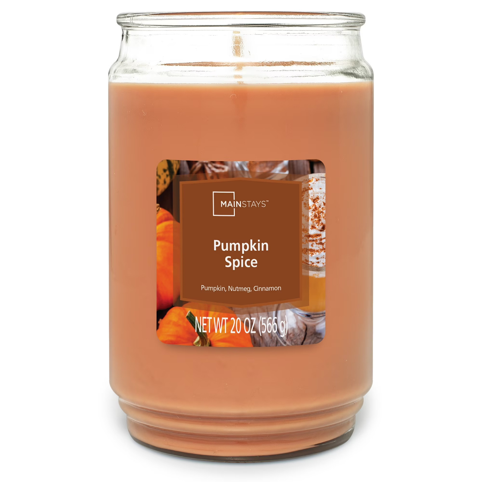 Pumpkin Spice Scented single Wick candle Large jar 20 Ounces Home Fragrance.... gallery