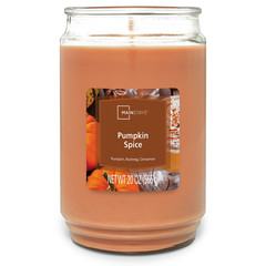 Pumpkin Spice Scented single Wick candle Large jar 20 Ounces Home Fragrance….