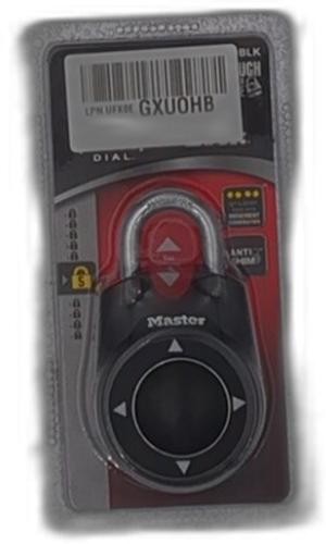 Master Lock Resettable Combo Lock Speed Dial Asst Colors Red Black White Blue gallery