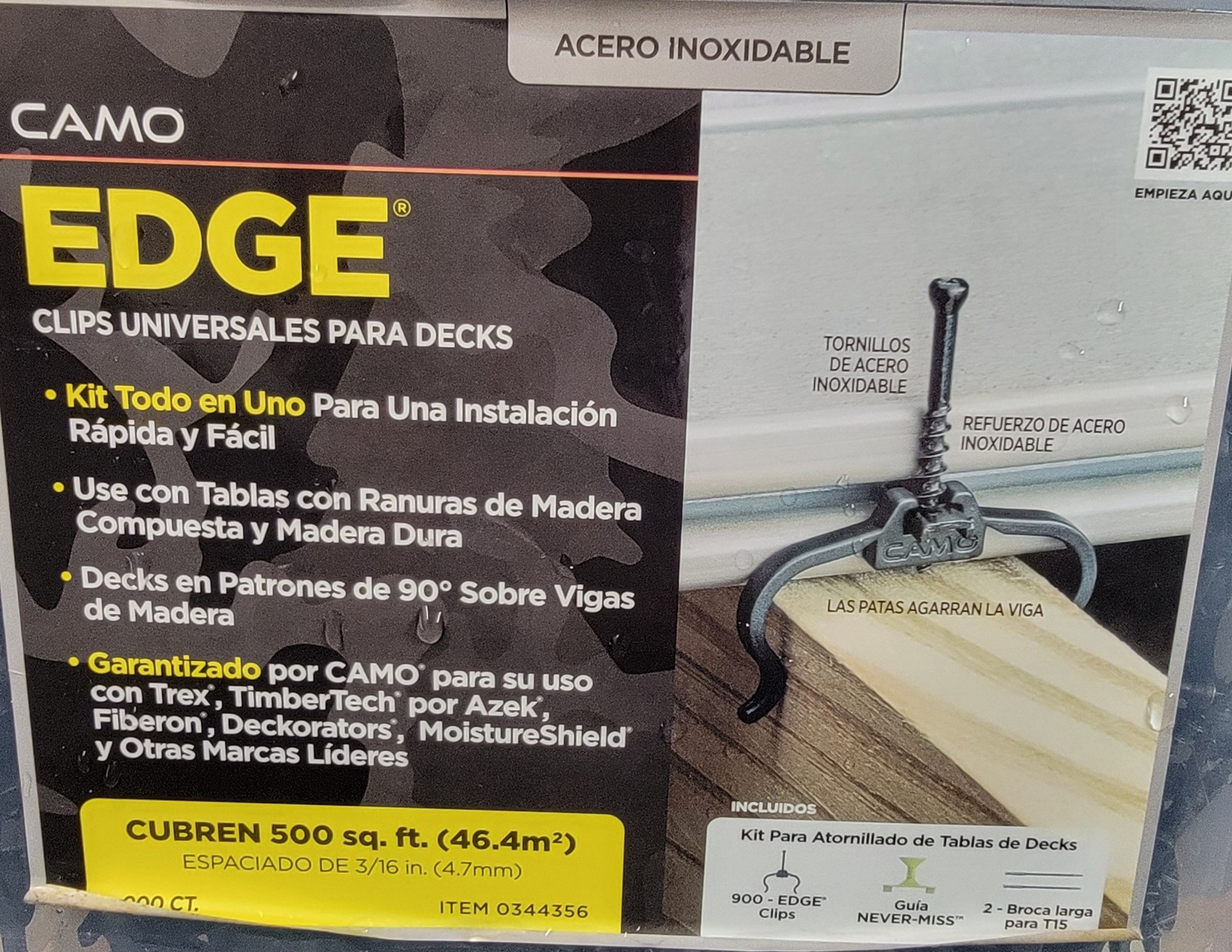CAMO 0344356 Edge Clip Hidden Deck Fasteners (100 ct) Open Box gallery
