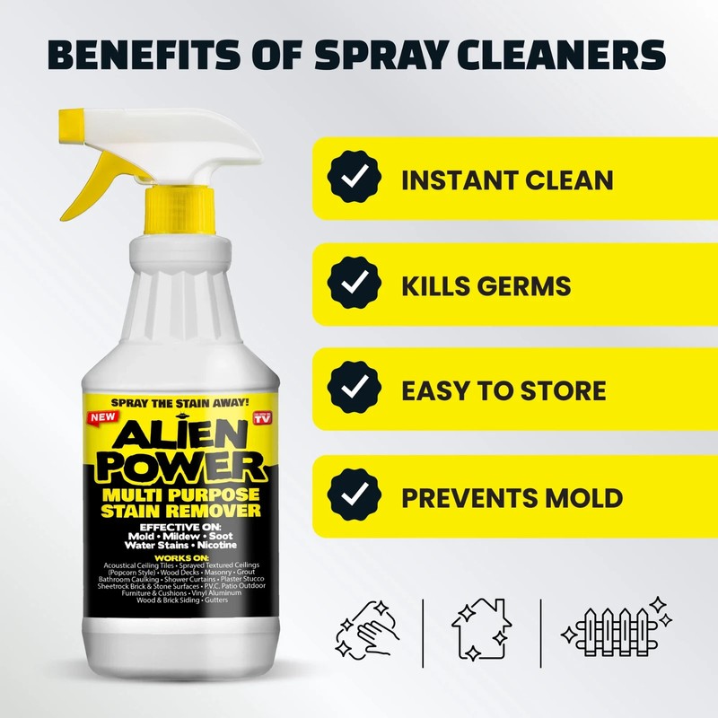 Alien Power Super Concentrated Multi-Purpose Stain Remover Set Mold Mildew Water gallery