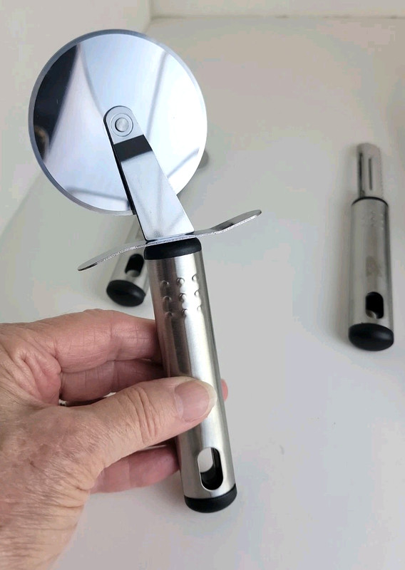 Lux Decor Collection® 5 Kitchen Tools: Peeler, Opener, Pizza Wheel, Whisk, Pot M gallery