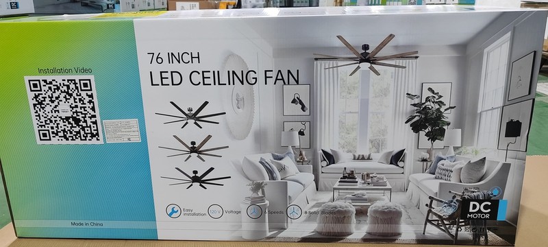 Sofucor 76-Inch Industrial Ceiling Fan Smart with Remote/APP Control 8 Blades 🌈 gallery