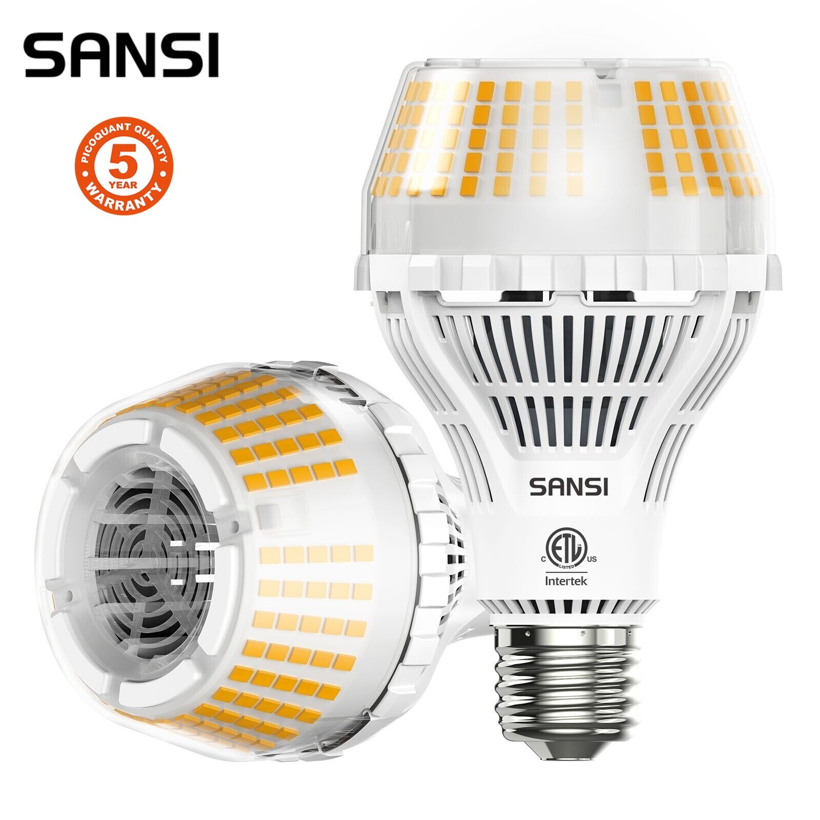 2X 27W=250W Dimmable LED Light Bulb Bedroom Lamp 4000lm 3000K Warm White A21 E26 gallery