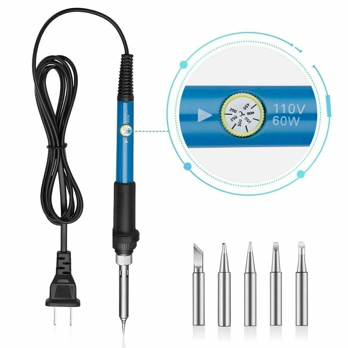 NEW Soldering Iron Electric Gun Adjustable Temperature 60W Welding Solder Wire gallery