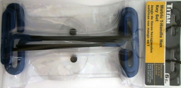 Titan 12769 6pc Metric T-Handle Hex Key Set gallery
