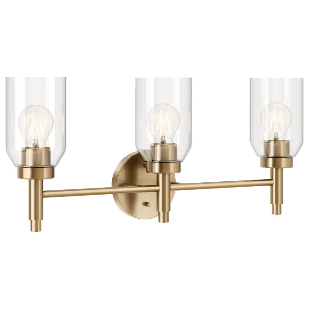 Madden - 3 Light Bath Vanity-10.5 Inches Tall and 24 Inches Wide-Champagne gallery